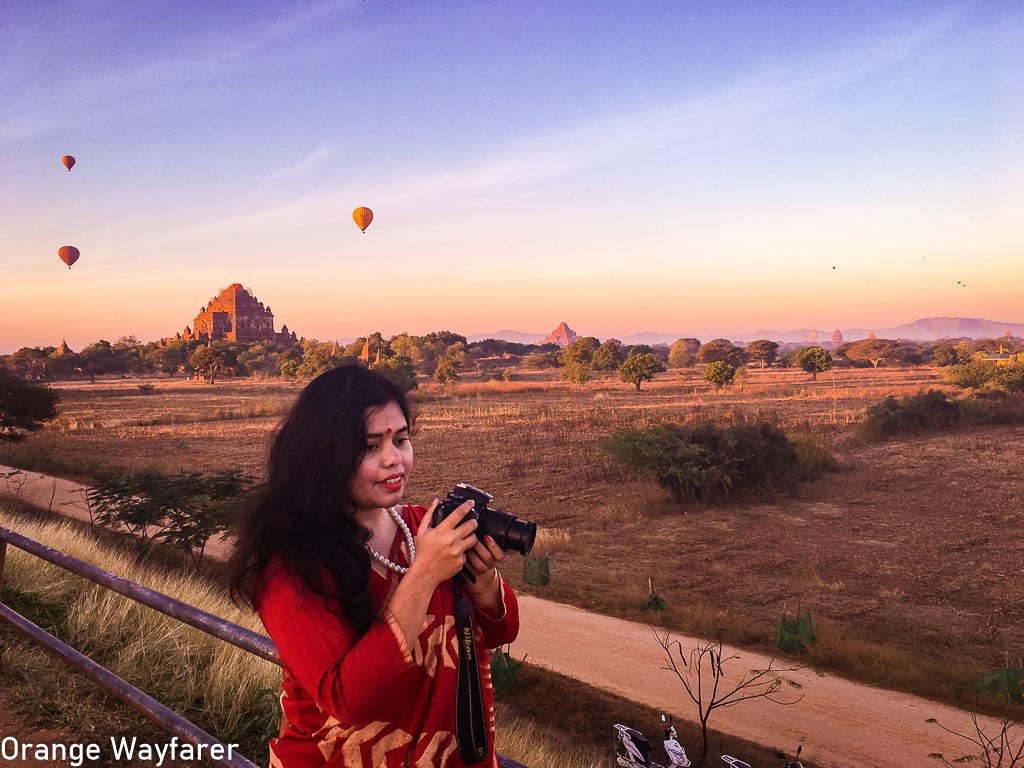 Styling a red Bapta silk Saree